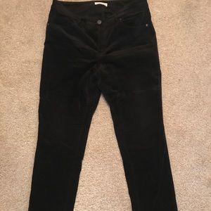 Loft Curvy Skinny Velvet Pants